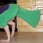 Slowly extend the back leg.