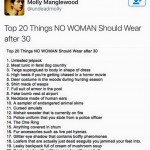 Top 20 Things No Woman Should Wear After 30