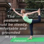 The posture should be steady